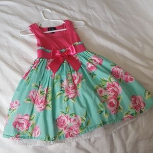 Girls Lilt Pink Roses Dress